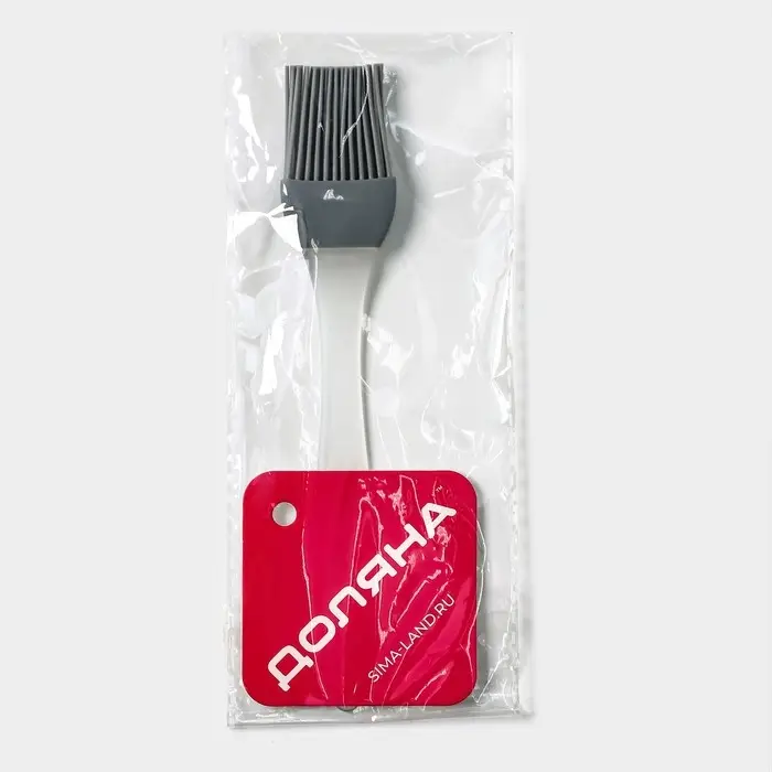 Кисть Доляна «Фобос», силикон, 16.5×2.9 см, серая Кисть Доляна «Фобос», силикон, 16.5×2.9 см, серая