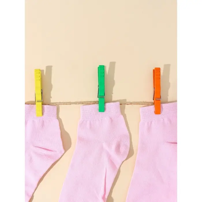 Прищепки бельевые «Кубаночка», 8 см, 12 шт, цвет МИКС Прищепки бельевые «Кубаночка», 8 см, 12 шт, цвет МИКС