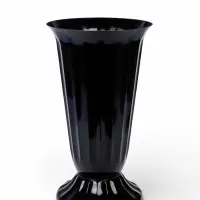 Ваза для цветов, 17 л, d=29 см, h=52 см, пластиковая, чёрная