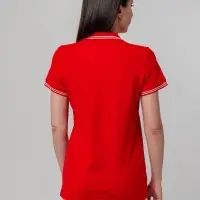 Рубашка поло женская Virma Stripes Lady, красная, размер S
