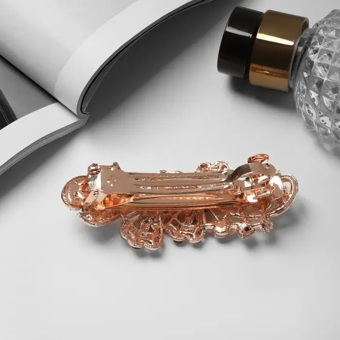 Заколка - автомат для волос QF &laquo;Моника&raquo;, ромашки завитки, 9 см