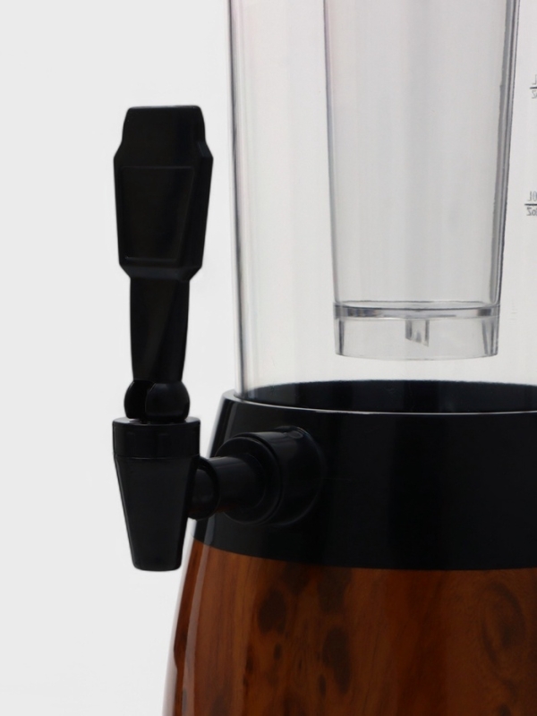 Башня пивная WoodPlast, 3 л, 18.5×18.5×54 см пластик, чёрная, коричневая Башня пивная WoodPlast, 3 л, 18.5×18.5×54 см пластик, чёрная, коричневая