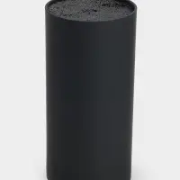 Подставка для ножей с наполнителем Доляна &laquo;Нео&raquo;, 22&times;11 см, покрытие софт тач, чёрная