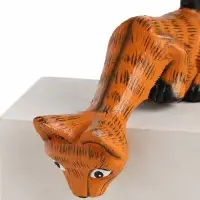 Фигура &laquo;Котёнок Рыжик подглядывает&raquo;, 17&times;14&times;6 см, дерево