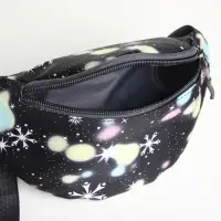 Сумка поясная &laquo;Космос&raquo;, детская, на молнии, чёрная