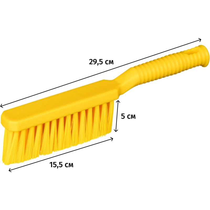 Щетка -сметка NV, средняя жесткость, желтая 295мм_NV-02510-6Y