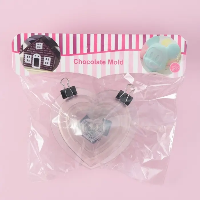 Набор молдов для заливки 3D Доляна &laquo;Сердца&raquo;, 3 шт., 11.2&times;10.5&times;9.5 / 9&times;7.7&times;6.5 / 7&times;5.5&times;4.5 см, пластик, прозрачный