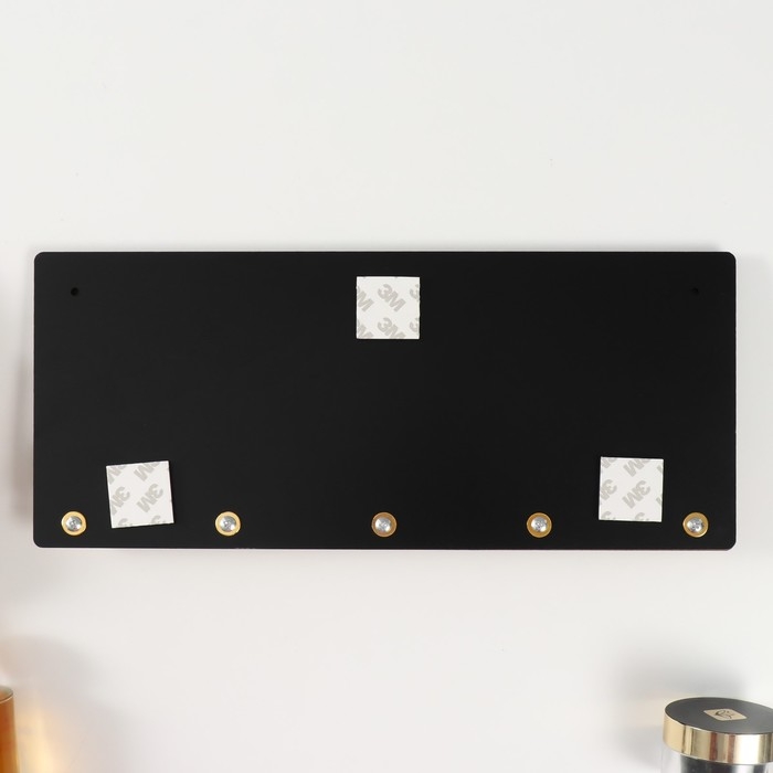 Крючки декоративные дерево Крючки декоративные дерево "Птицы на веточке" чёрный, зеркальный 3,1х34х14,4 см