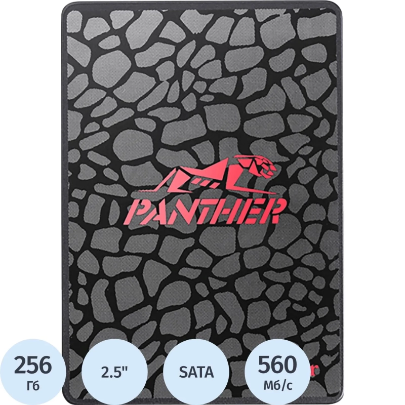 SSD накопитель Apacer Panther AS350 256GB 2.5, SATA(AP256GAS350-1)