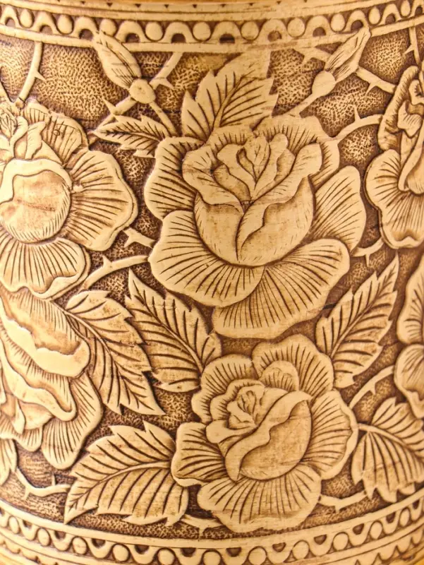 Туес &laquo;Розы&raquo;, 12х17см береста