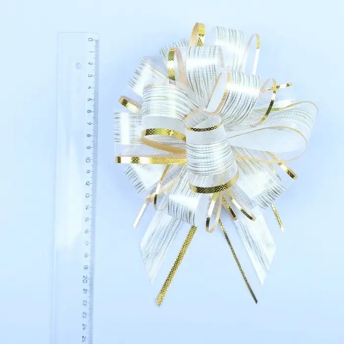 Подарочный Бант - шар №5 &laquo;Узор&raquo;, для упаковки подарков, микс