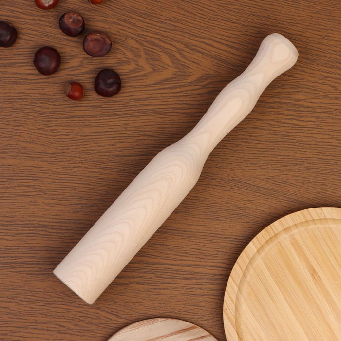 Толкушка из березы, 30 х 4,6см Толкушка из березы, 30 х 4,6см