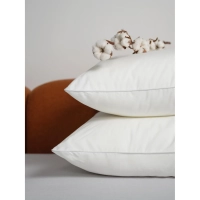 Подушка Luscan 70х70 нестеган кант (микроволокно леб.пух/55%тенсель,45%хл.)