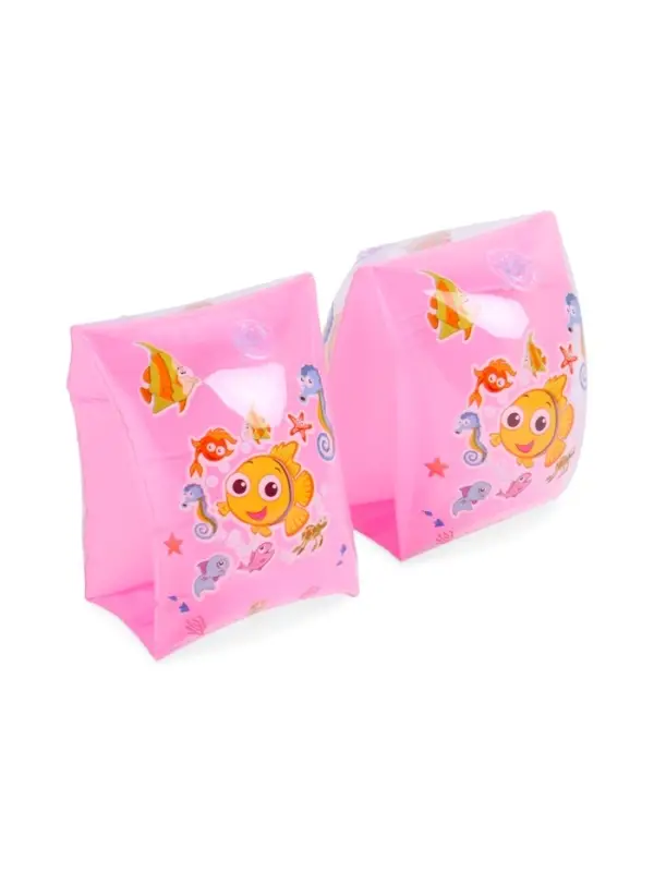 Нарукавники для плавания, размер S, цвет розовый