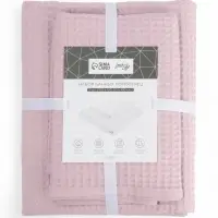 Набор банных полотенец LoveLife "Waffle lavender " 2 шт: 100х150, 50х100 см., 100% хл