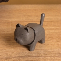 Сувенир «Котик Неко полосатый», 7×3×5 см, дерево, МИКС