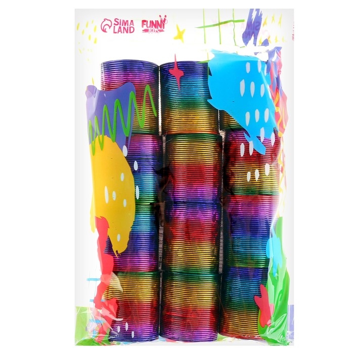 Пружинка-радуга «Блеск», цвета МИКС Пружинка-радуга «Блеск», цвета МИКС