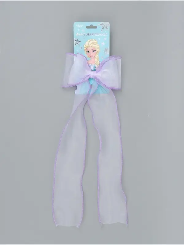 Бант для волос на заколке сиреневый, Холодное сердце Бант для волос на заколке сиреневый, Холодное сердце