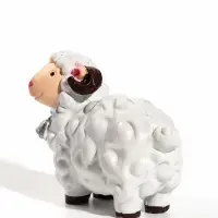 Фигурка &laquo;Белый барашек с колокольчиком&raquo; 8.2&times;3.8&times;6.5 см, МИКС