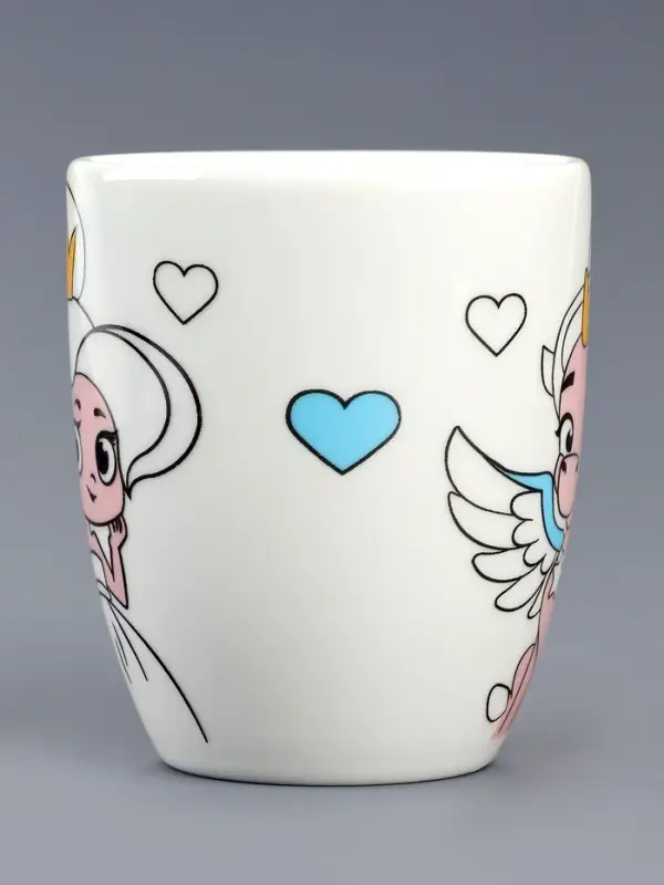 Роспись кружки красками - частичное заполнение &laquo;Прекрасная принцесса&raquo;