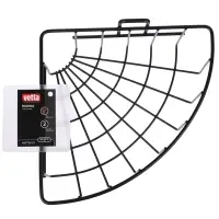 VETTA Полка настенная, угловая, металл, 26x19x8 см, черный