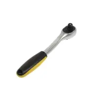 Вороток с трещоткой ТУНДРА, CrV, квадрат 3/8", 2К рукоятка, 72 зубца, 200 мм