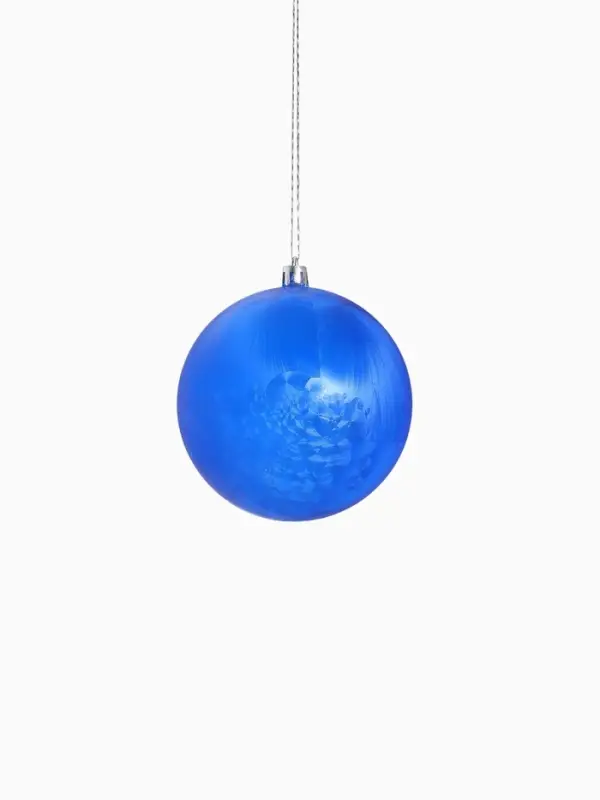 Ёлочные игрушки &laquo;Туман&raquo;, шары новогодние, d=10 см, набор 4 шт., синий