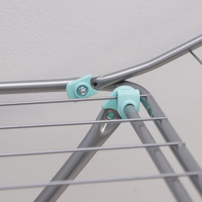 Сушилка для белья напольная складная, рабочая длина 20 м, высота от пола 95 см, ширина 54 см, цвет серый, ножки МИКС Сушилка для белья напольная складная, рабочая длина 20 м, высота от пола 95 см, ширина 54 см, цвет серый, ножки МИКС