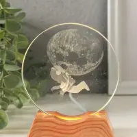 Сувенир стекло свет "Диск. Открытый космос" 5хLED d=10 см, USB 10х4х11,4 см Сувенир стекло свет "Диск. Открытый космос" 5хLED d=10 см, USB 10х4х11,4 см