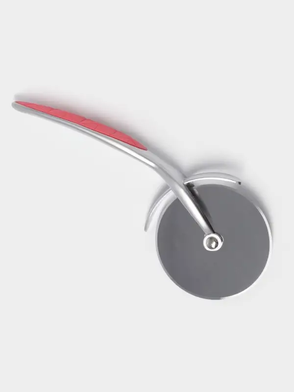 Нож для пиццы и теста Доляна Redline, 17.5 см, d=6.5 см, нержавеющая сталь, красный