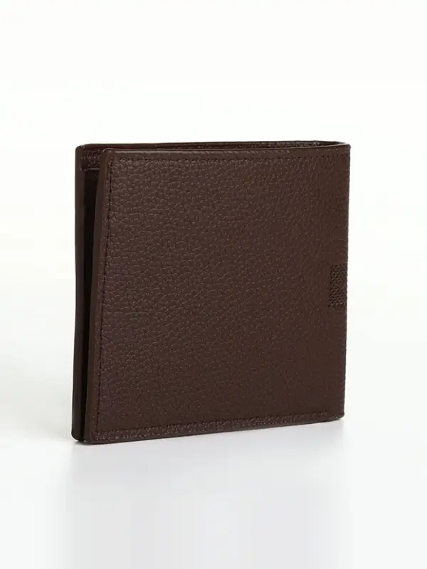 Портмоне мужское &laquo;Исам&raquo;, без застёжки, отдел для карт, монет, коричневое