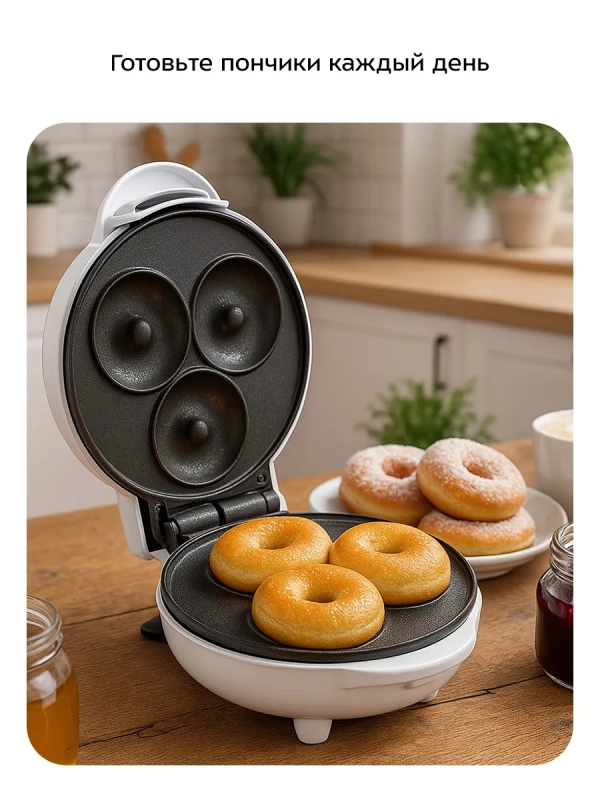 Вафельница для пончиков КТ-4630 - 550 Вт