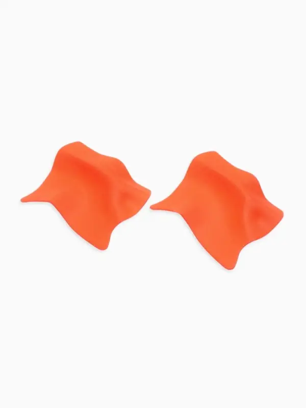 Серьги металл &laquo;Яркость&raquo;, ромб, оранжевые