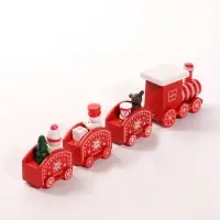 Новогодний набор "Новогодняя банда на поезде" красный 20х2,7х4,5 см