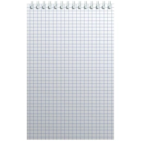 Блокнот на спирали А5 60л. синий картон д/лог.клет.32