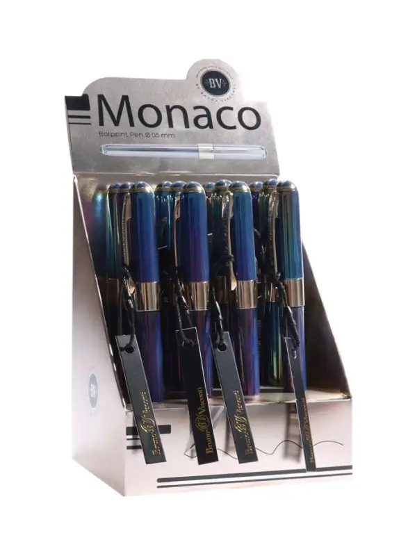 Ручка шариковая BrunoVisconti. MONACO.PEARL 0.5мм, стерж/син, темно-син корп Ручка шариковая BrunoVisconti. MONACO.PEARL 0.5мм, стерж/син, темно-син корп