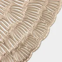 Салфетки сервировочные на стол Доляна &laquo;Бутоны&raquo;, d=38 см, 4 шт., золотые