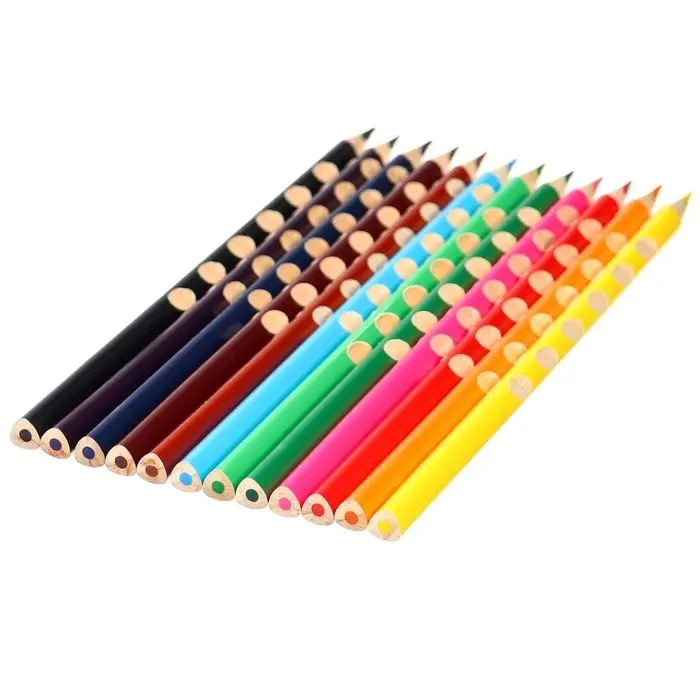 Цветные карандаши, 12 цветов, трехгранные, &laquo;Синий трактор&raquo;