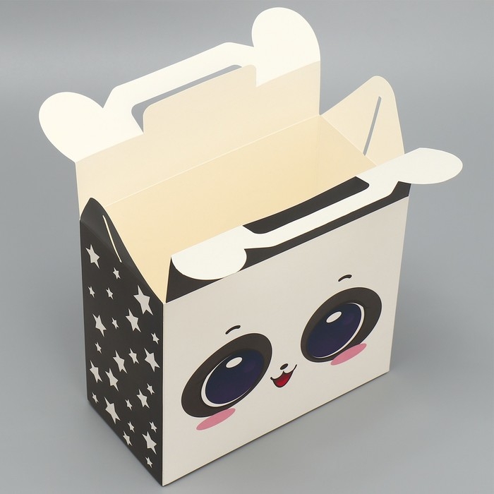 Коробка подарочная складная, упаковка, «Панда», 23 х 20 х 10 см