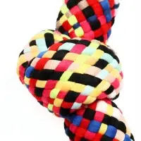 Игрушка для больших собак канатная "4 узла" огромная до 300 г, до 70 см