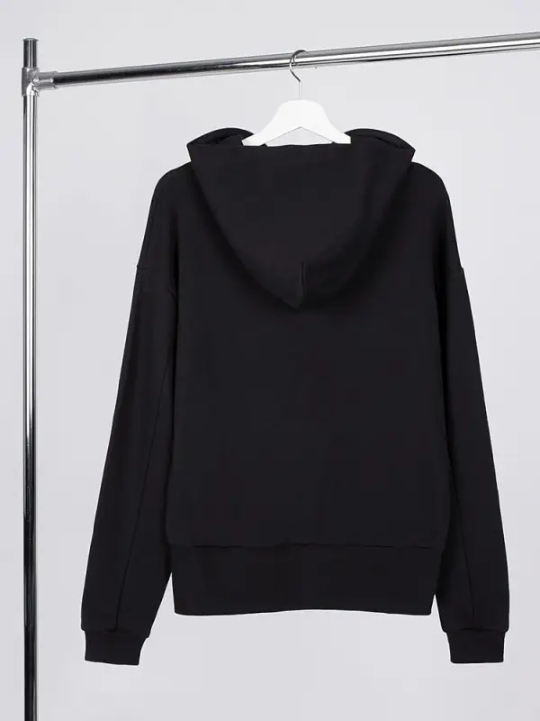 Худи оверсайз унисекс Kosmos, черное, размер XS/S Худи оверсайз унисекс Kosmos, черное, размер XS/S