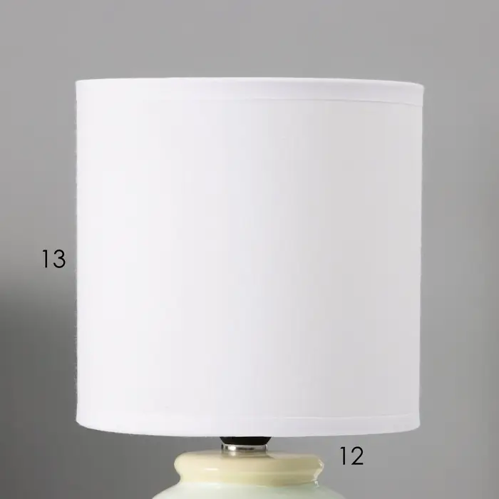Лампа настольная RISALUX &laquo;Тигрик&raquo;, Е14, 40 Вт, зелёная, 13&times;13&times;27 см