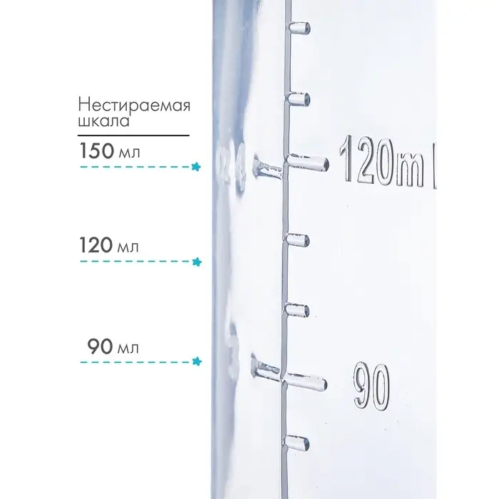 Бутылочка для кормления M&B &laquo;Любимый сыночек&raquo;, классическое горло, прямая, с ручками, 150 мл., от 0 мес., голубой