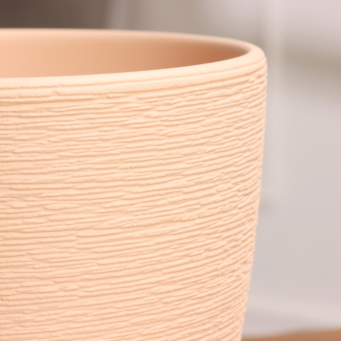 Горшок цветочный Гнездо бежевый крокус №4, 4,2 л, d - 20,8 см Горшок цветочный Гнездо бежевый крокус №4, 4,2 л, d - 20,8 см