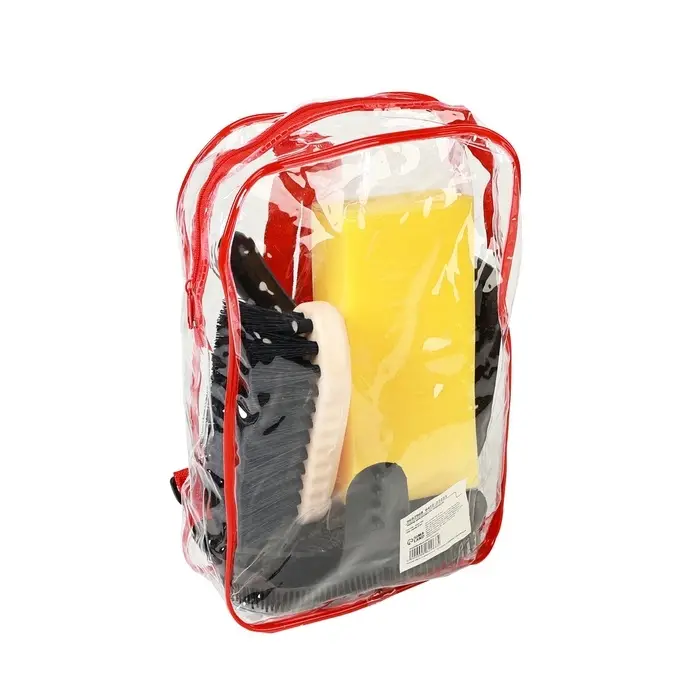 Набор для ухода за лошадью, 7 предметов: расчёска, щётка 4 шт., губка, водосгон