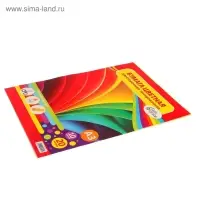 Бумага цветная двусторонняя А3, 20 листов, 10 цветов, тонированная
