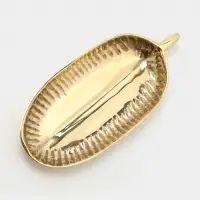 Блюдо сервировочное &laquo;Ливс&raquo;, 7.5&times;16.5&times;1.5 см, латунь