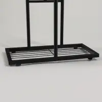 Подставка для цветов Greengo, 7 полок, 43&times;22&times;126 см, напольная, металл, чёрная