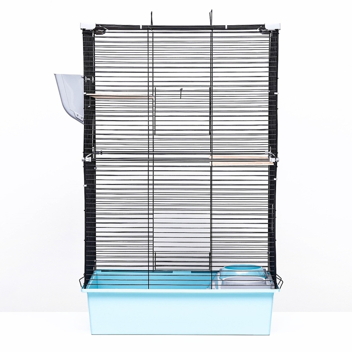 Клетка для шиншиллы Клетка для шиншиллы "Пижон" №10, разборная, 58 х 40 х 88, бирюзовая