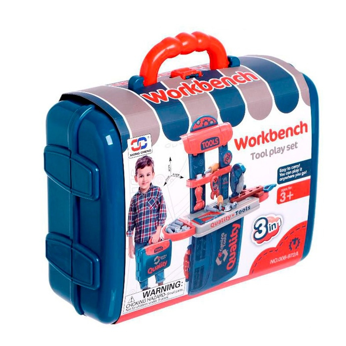 Детская мастерская-чемоданчик «Умелец», 21 элемент Детская мастерская-чемоданчик «Умелец», 21 элемент